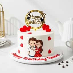 Little Hearts Chocolate Cake