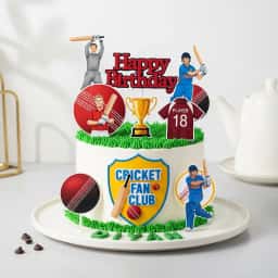 Cricket Cutout Cake