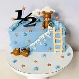 Half Birthday Cream Cake