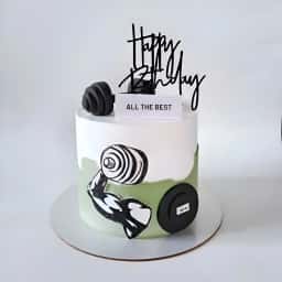 Dumbbell Theme Cake
