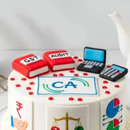 CA Theme Cream Cake