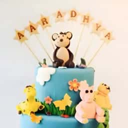 3 Tier Jungle Theme Cake