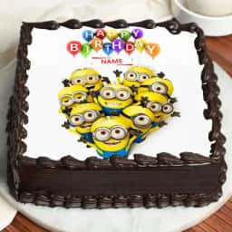 Tempting Minion Chocolate Cake