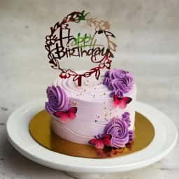 Rosette Butterfly Theme Cake