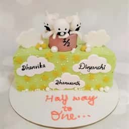 Customized Half Birthday Cake