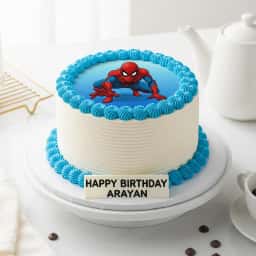  Spiderman Photo Cake