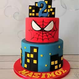 Spiderman Birthday Theme Cake for Kids