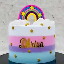 Colourful Rainbow Cake