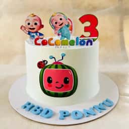 Classic Cocomelon Theme Cake