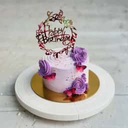 Rosette Butterfly Theme Cake