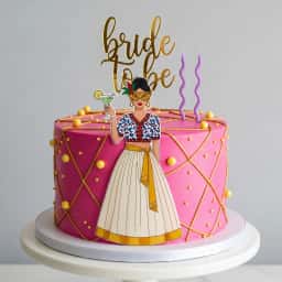 Trendy Bridal Shower Cake