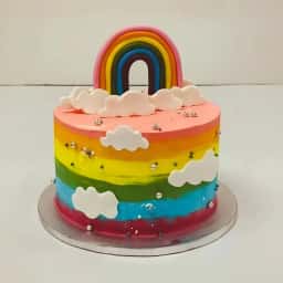 Rainbow Theme Cake