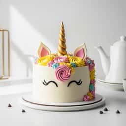 Floral Unicorn Cake