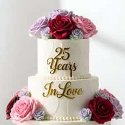 3 Tier Anniversary Cake