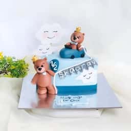 Half Birthday Fondant Cake