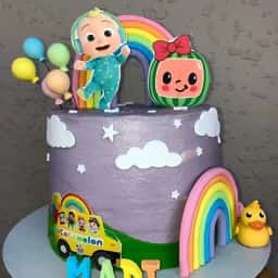 Cocomelon Rainbow Cake