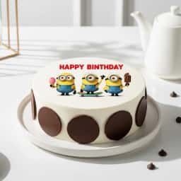 Minion Vanilla Cake