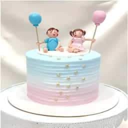 Twins Birthday Cake