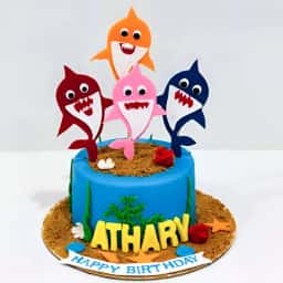 Baby Shark Theme Cake