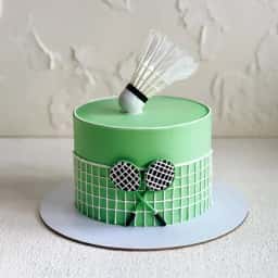 Badminton Theme Cake