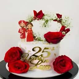 25th Anniversary Cake