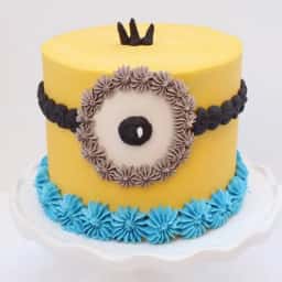 One Eye Minion Theme Cake
