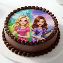 Barbie Truffle Cake