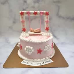 Cradle Ceremony Cake for Girl