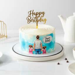 Super Dad Cake for Birthday