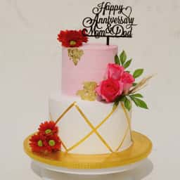 2 Tier Anniversary Cake