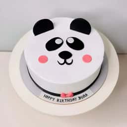 Cute Panda Face Cake