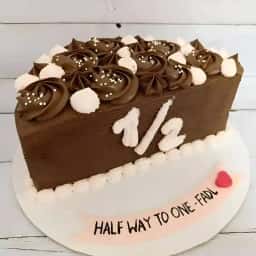 Half Birthday Chocolate Cake