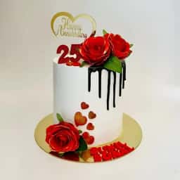 Anniversary Special Couple Cake