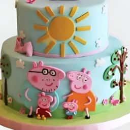 2 Tier Peppa Pig Cake