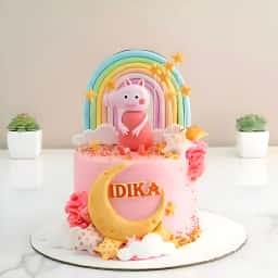 Peppa Pig Rainbow Cake