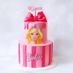 2 Tier Barbie Cake