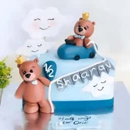 Half Birthday Fondant Cake