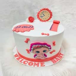 New Born Baby Cake For Girl