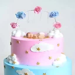 Clouds and Stars Cake