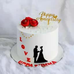 Couple Anniversary Cake