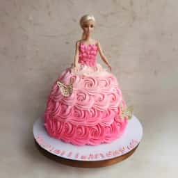 Barbie Doll Theme Cake