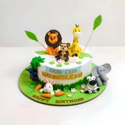 Zoo Theme Cake