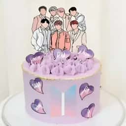 BTS Boys Themed Cake
