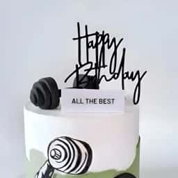 Dumbbell Theme Cake