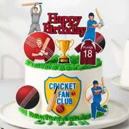 Cricket Cutout Cake