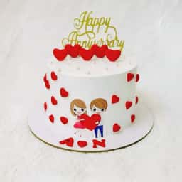 Vanilla Anniversary Cake