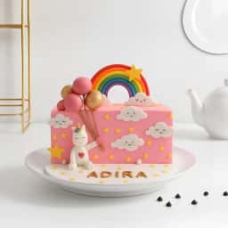 Half Birthday Unicorn Cake