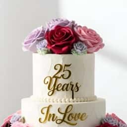 3 Tier Anniversary Cake