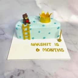 Crown Half Cake for Boys