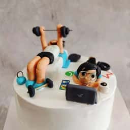 Workout And Workflow Theme Cake